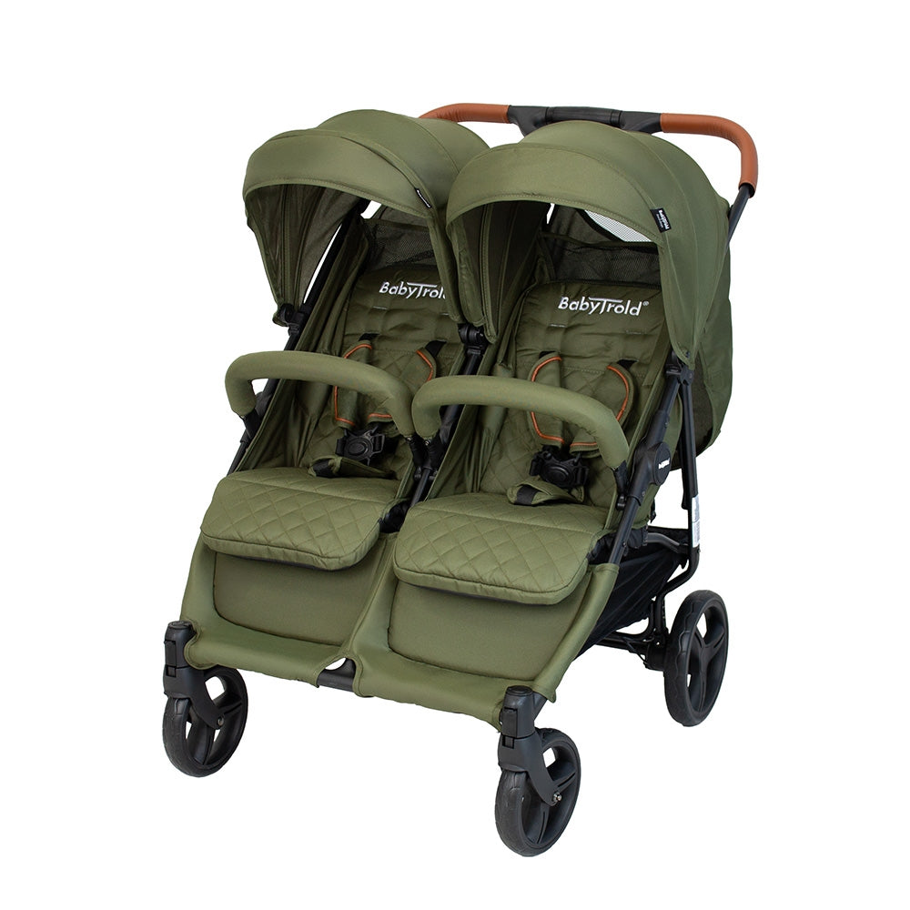 BabyTrold OS2 Søskendevogn, Oliven