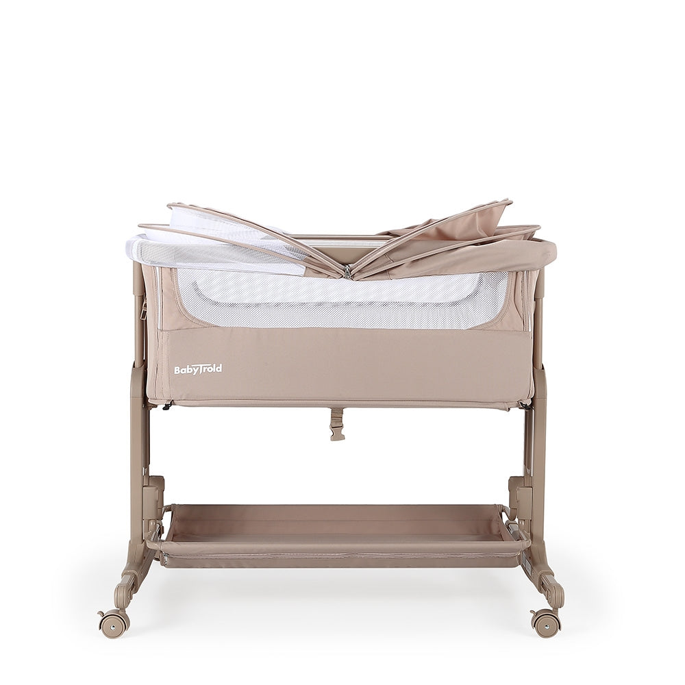 BabyTrold Bedside Sleep Tight med hjul, Sand