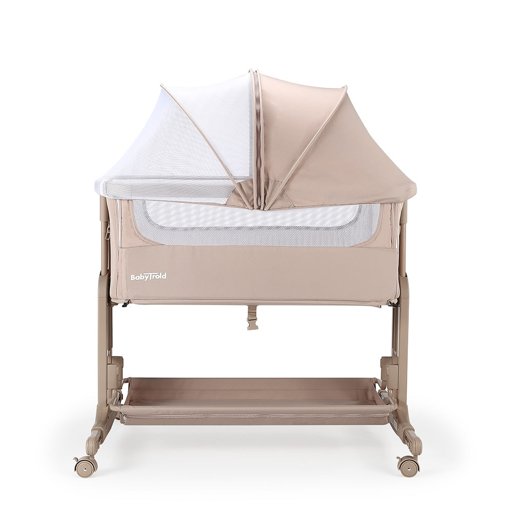 BabyTrold Bedside Sleep Tight med hjul, Sand