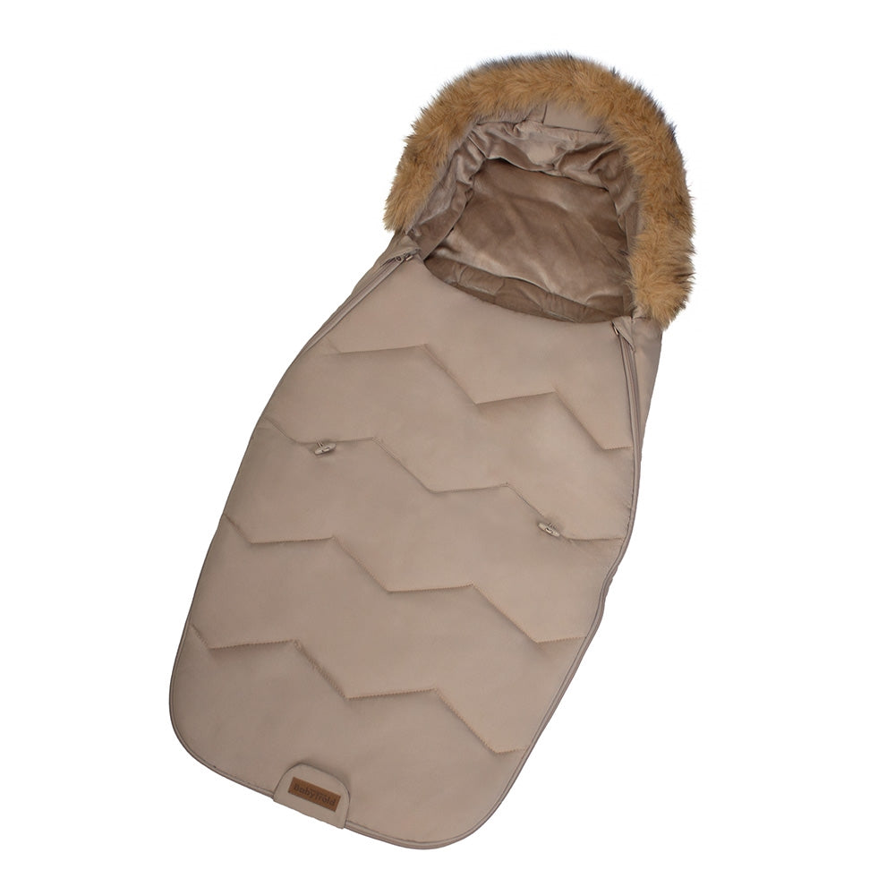 BabyTrold kørepose med pels, Beige