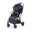 BabyTrold Piza Rejse Klapvogn, Sort, Incl taske