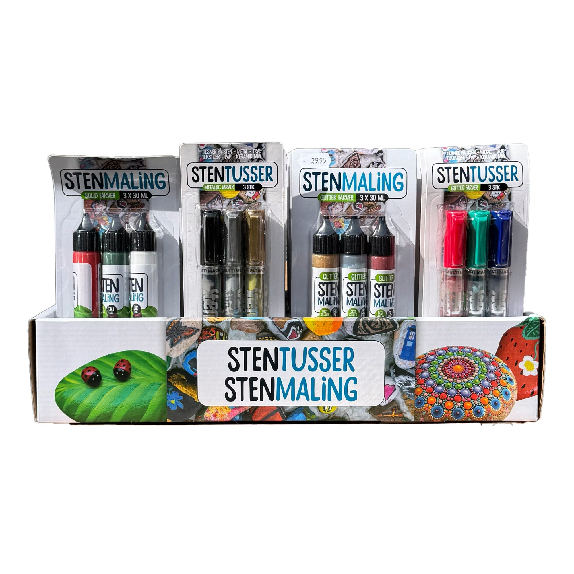 Stenmaling Solid Farver