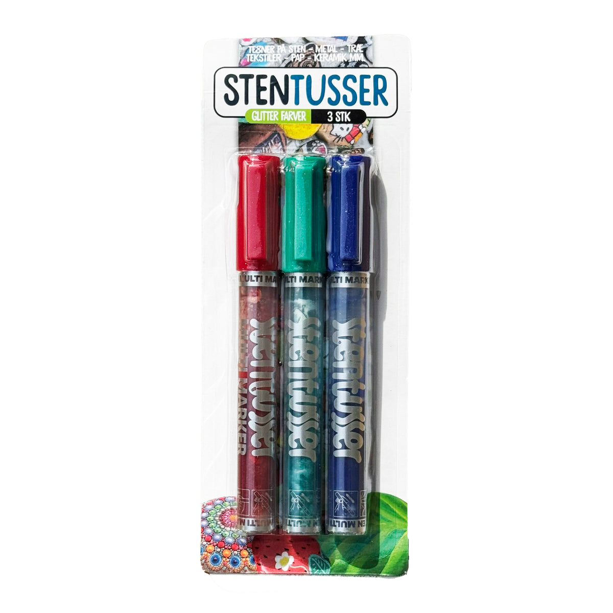 Stentusser Glitter Farver