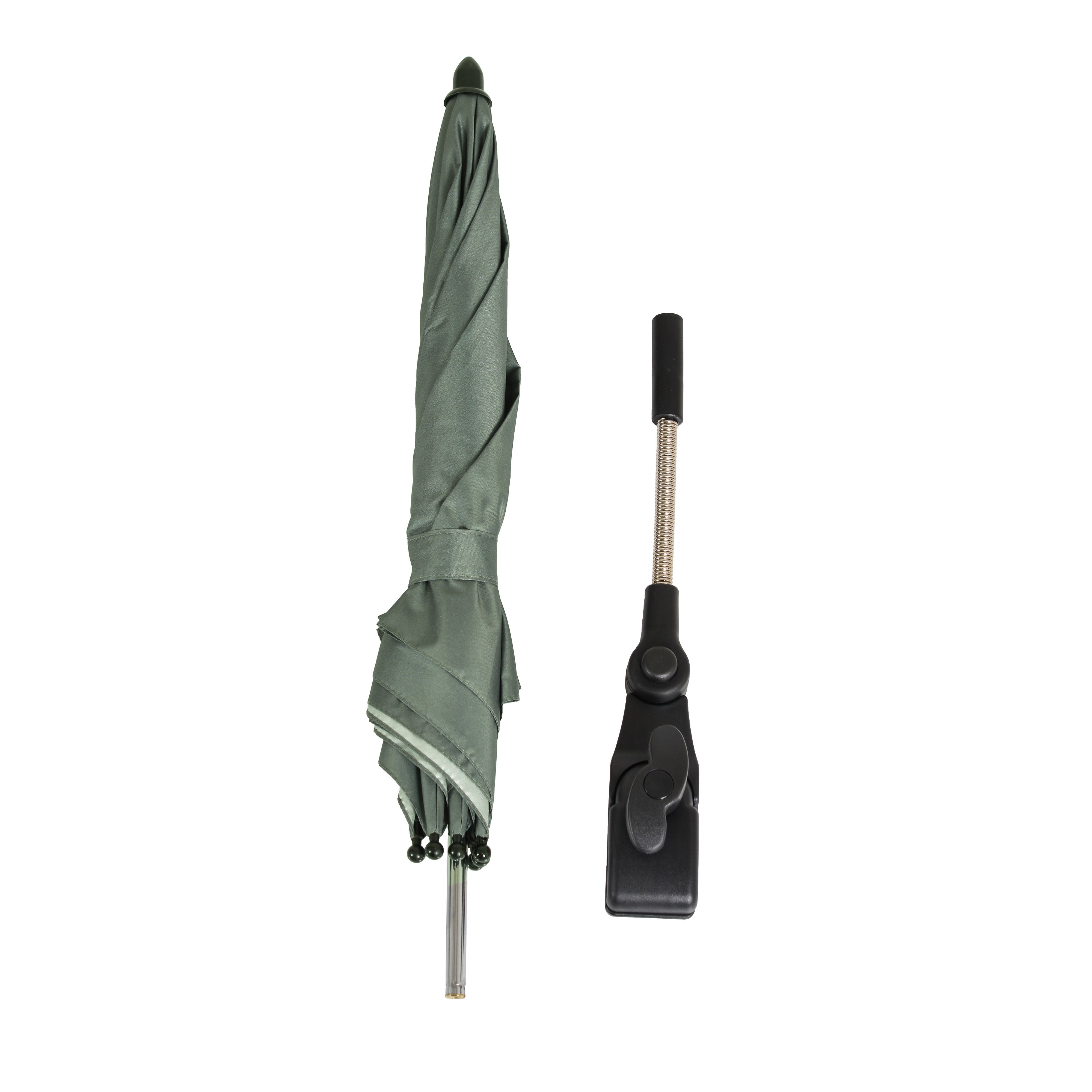 Barnevogns parasol, grå/grøn