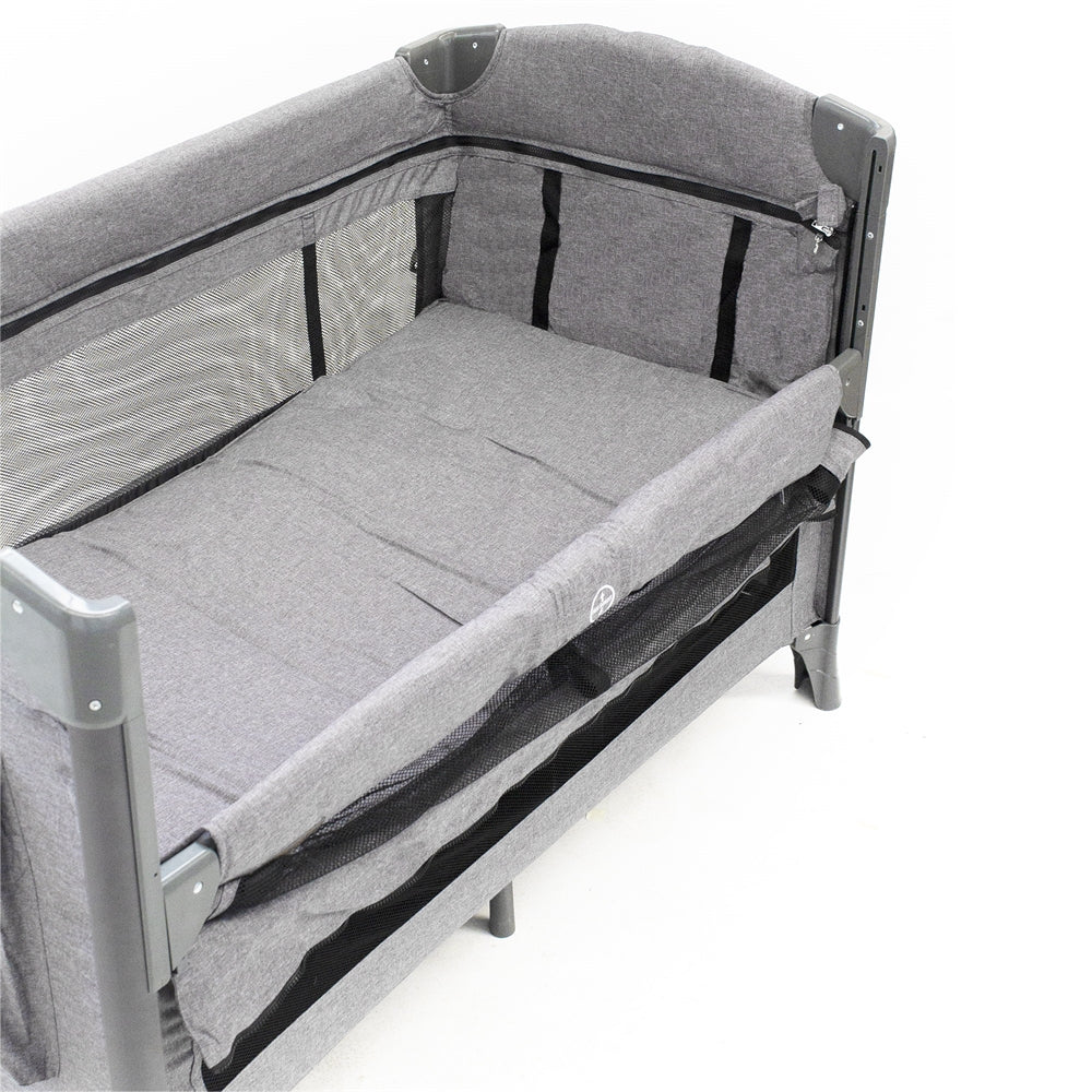 BabyTrold Side By Side Weekendseng, Grå Denim