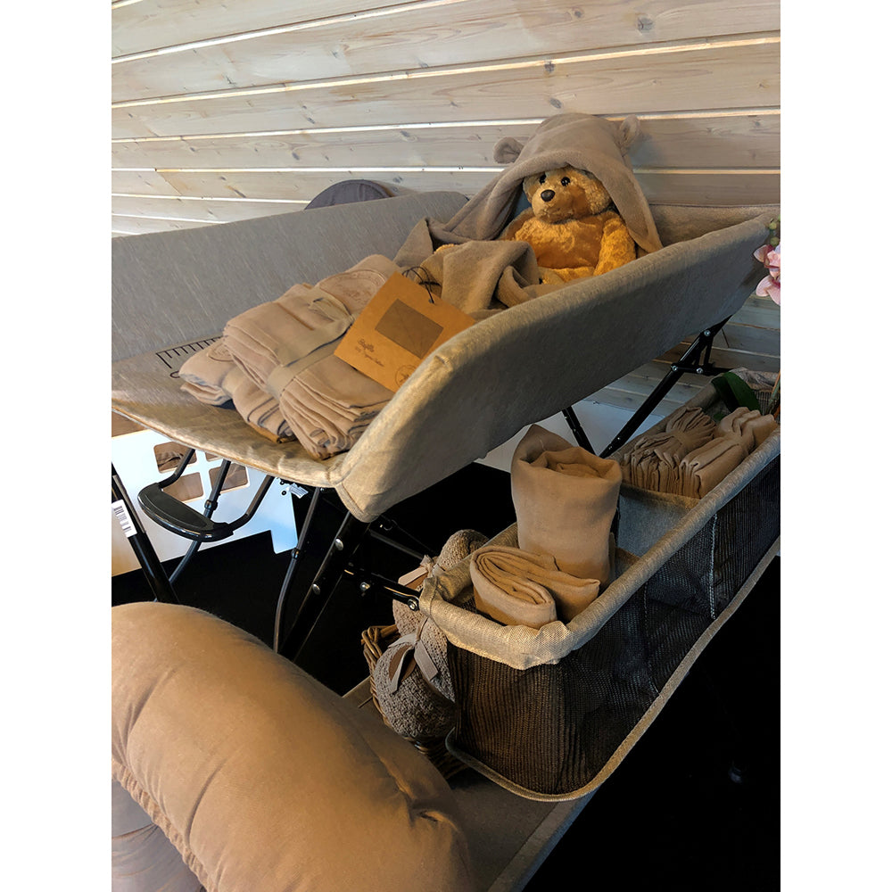 BabyTrold Vera 2 Puslebord, Sammenklappeligt, Sort